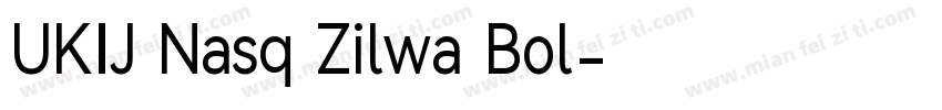 UKIJ Nasq Zilwa Bol字体转换